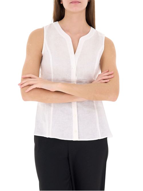 Camicia smanicata pbbpapiro off white PENNYBLACK | 26111111831