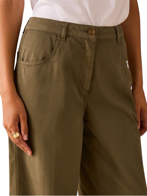 Pantaloni ampi in cotone piqué PENNYBLACK | 26111310834