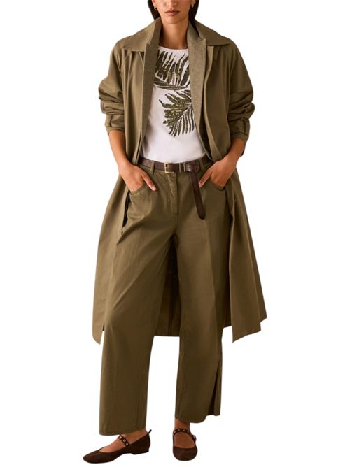 Pantaloni ampi in cotone piqué PENNYBLACK | 26111310834