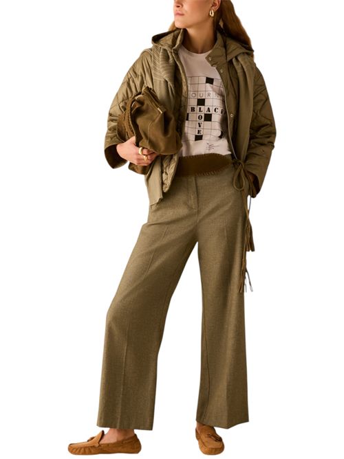 Pantaloni ampi in cotone e lino PENNYBLACK | 26111312333