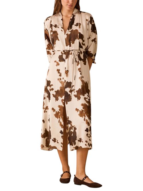 Abito in raso a stampa cow PENNYBLACK | 26112211631