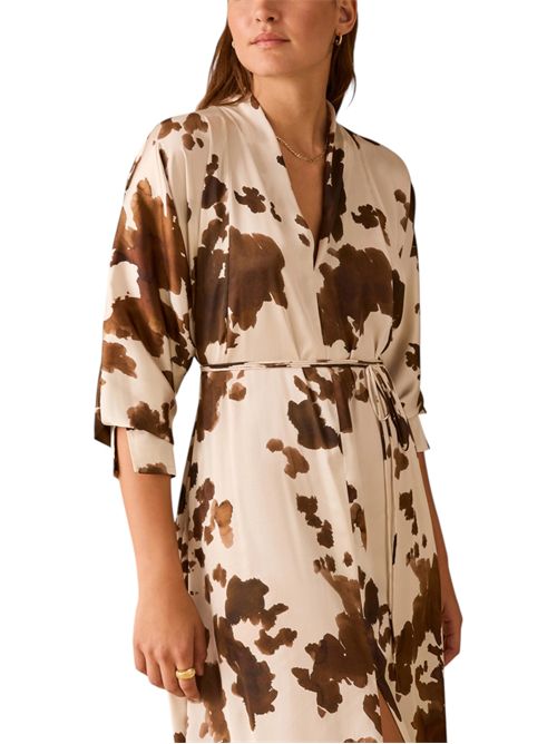 Abito in raso a stampa cow PENNYBLACK | 26112211631
