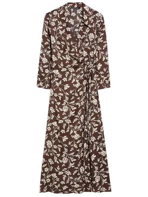 Wrap dress in twill fluido PENNYBLACK | 261122123310