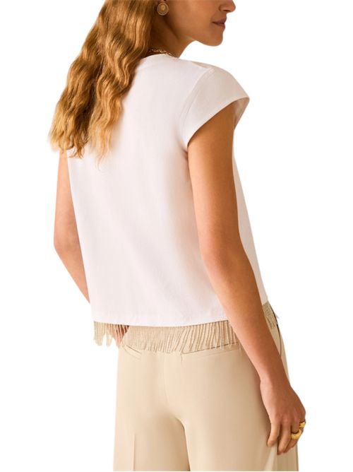 T-shirt con frangia di perline PENNYBLACK | 261197104318