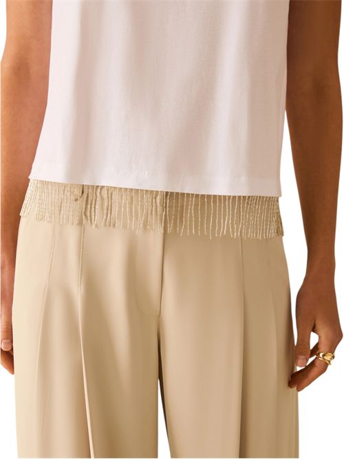 T-shirt con frangia di perline PENNYBLACK | 261197104318