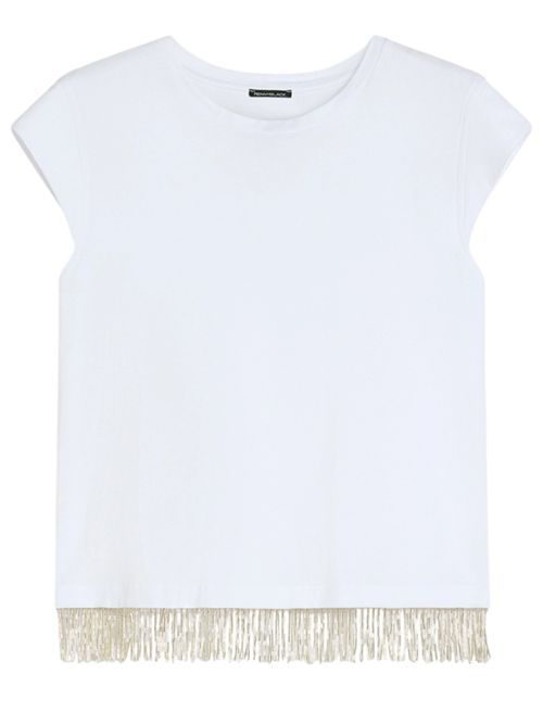 T-shirt con frangia di perline PENNYBLACK | 261197104318