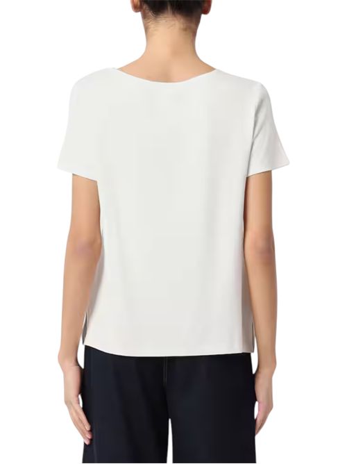 T-shirt in jersey e crêpe de Chine pbbonda cow print PENNYBLACK | 26119710634