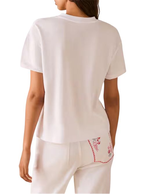T-shirt in cotone con ricami pbbtabarin bianco PENNYBLACK | 26119711532