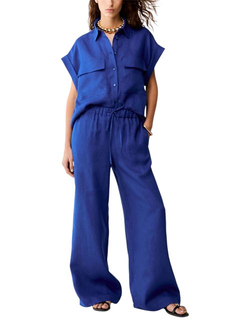 Pantaloni ampi in puro lino pbiclarino PENNYBLACK | 26111310183