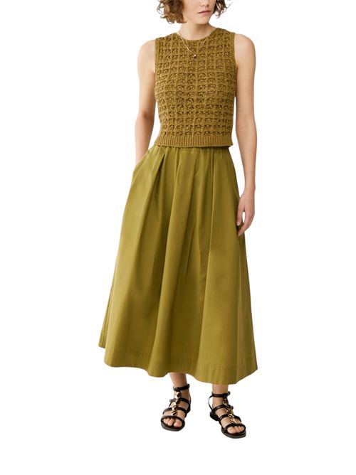 Gonna midi in popeline di cotone pbifolk PENNYBLACK | 26121010121