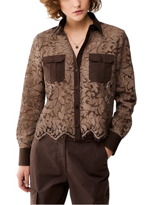 Camicia in pizzo e popeline pbifresia PENNYBLACK | 26121110321