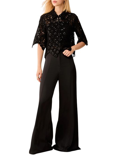 Pantaloni ampi in doppio raso PENNYBLACK | 261113106210