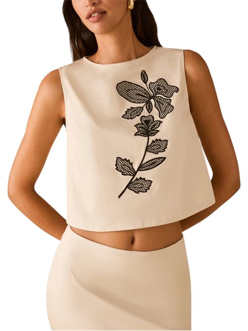 Top in cotone con ricamo pbppatto PENNYBLACK | 26111610121