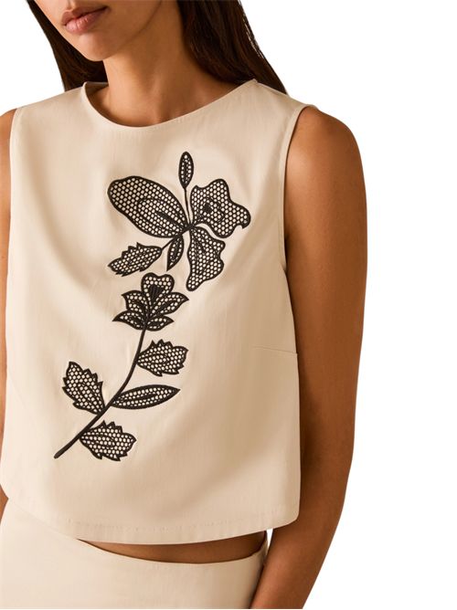 Top in cotone con ricamo pbppatto PENNYBLACK | 26111610121
