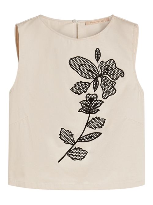 Top in cotone con ricamo pbppatto PENNYBLACK | 26111610121
