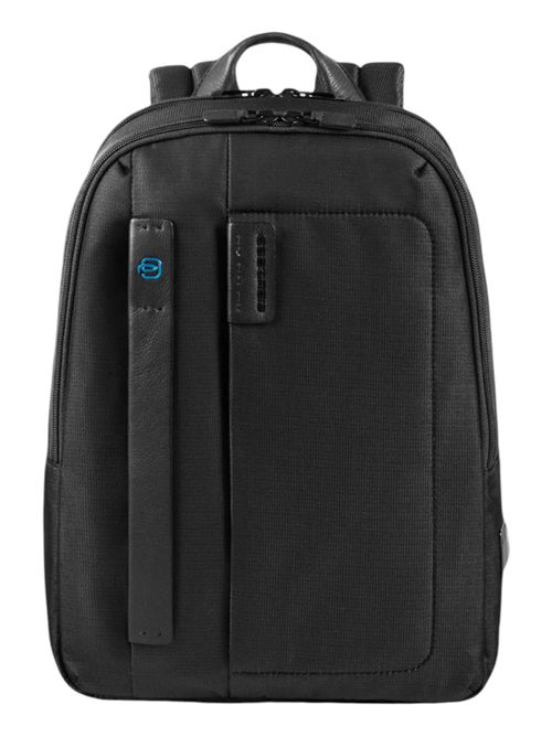 Zaino in tessuto e pelle nero PIQUADRO | CA3869P16NERO