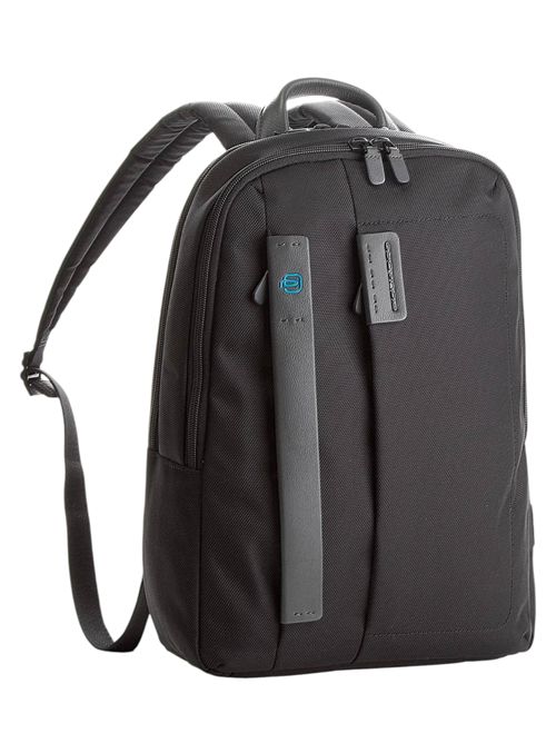 Zaino in tessuto e pelle nero PIQUADRO | CA3869P16NERO