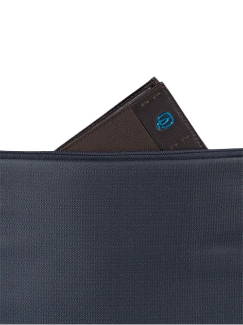 Zaino in tessuto e pelle blu PIQUADRO | CA4174P16BLU