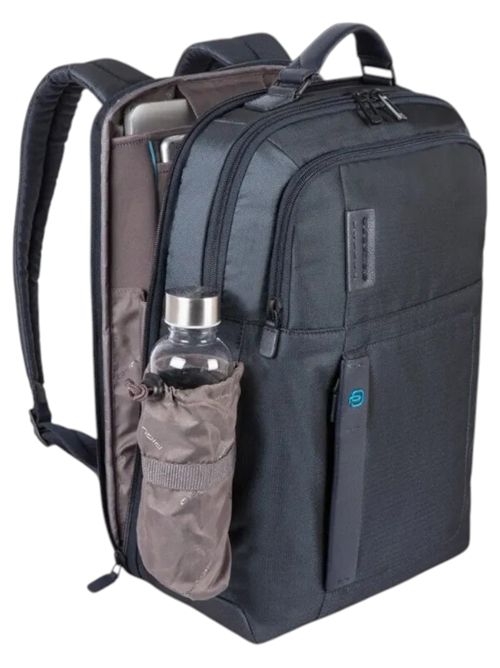 Zaino in tessuto e pelle blu PIQUADRO | CA4174P16BLU