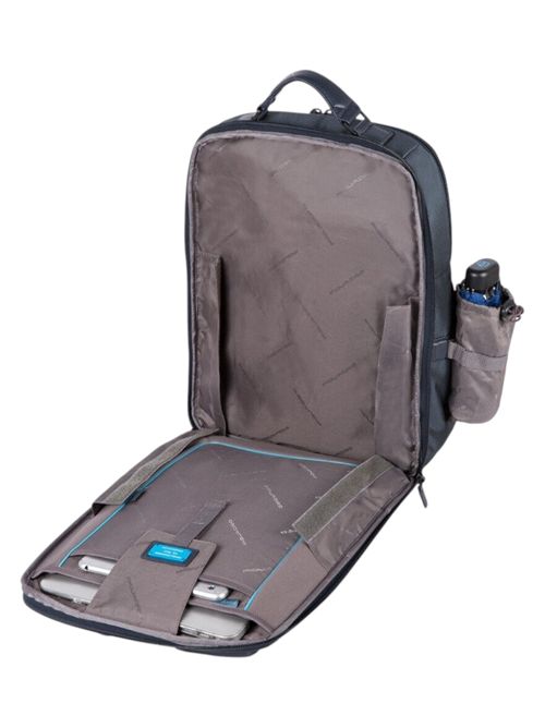 Zaino in tessuto e pelle blu PIQUADRO | CA4174P16BLU