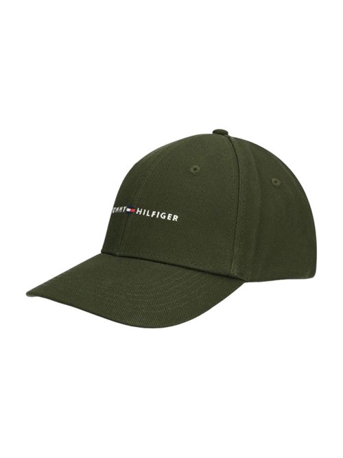 Cappello con visiera verde TOMMY HILFIGER | AM0AM14045M1Q