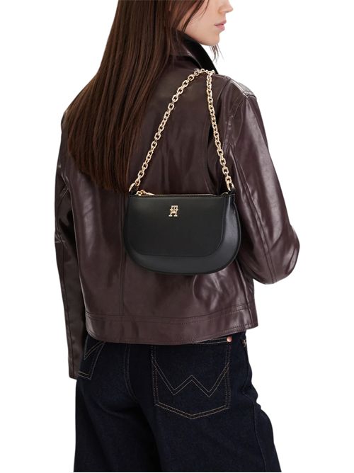 Borsa a tracolla con catena TOMMY HILFIGER | AW0AW18142BDS