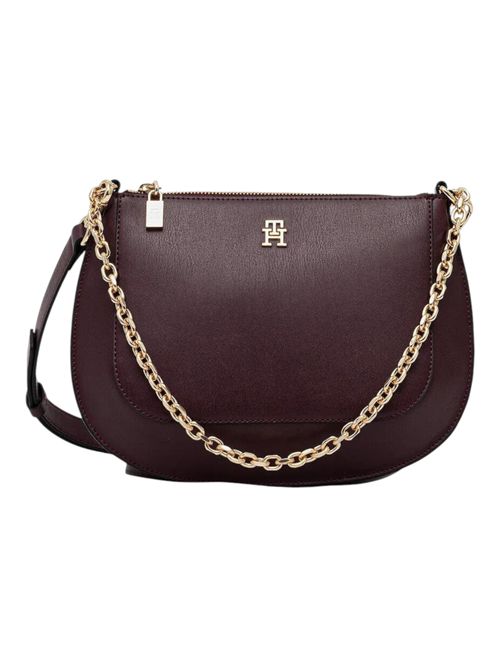 Borsa a tracolla convertibile con catena TOMMY HILFIGER | AW0AW18143XI8