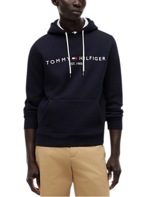 Felpa flex con cappuccio e logo TOMMY HILFIGER | MW0MW10752403