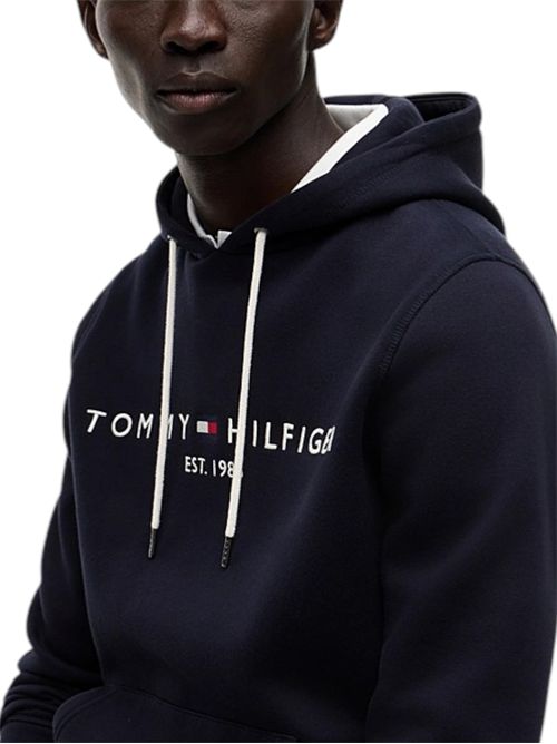 Felpa flex con cappuccio e logo TOMMY HILFIGER | MW0MW10752403