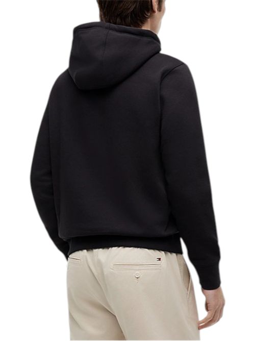 Felpa flex con cappuccio e logo TOMMY HILFIGER | MW0MW10752BAS