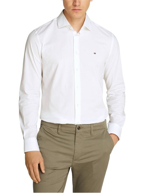 Camicia slim fit bianco TOMMY HILFIGER | MW0MW38347YAF