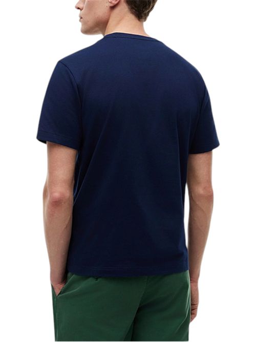 T-shirt in jersey con bandierina ricamata navy TOMMY HILFIGER | MW0MW39995DCC