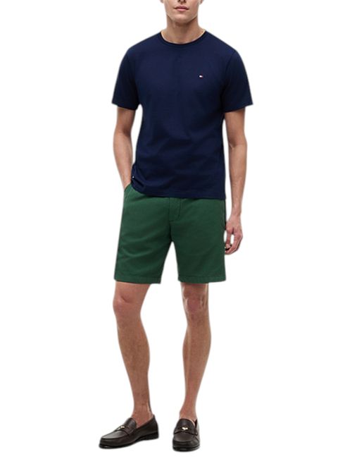 T-shirt in jersey con bandierina ricamata navy TOMMY HILFIGER | MW0MW39995DCC