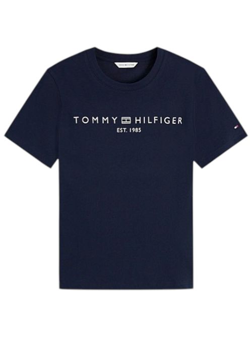 T-shirt in jersey con logo TOMMY HILFIGER | WW0WW40276C1G
