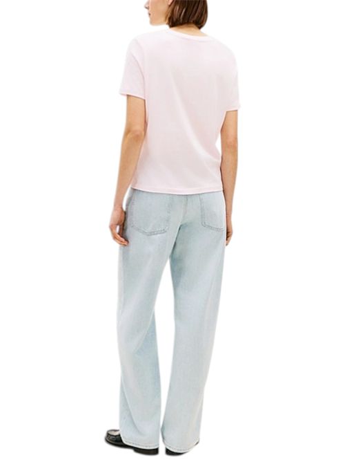 T-shirt in jersey con logo TOMMY HILFIGER | WW0WW40276TOG