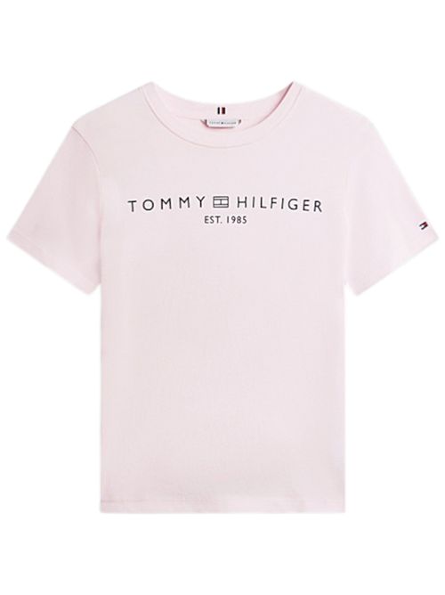 T-shirt in jersey con logo TOMMY HILFIGER | WW0WW40276TOG