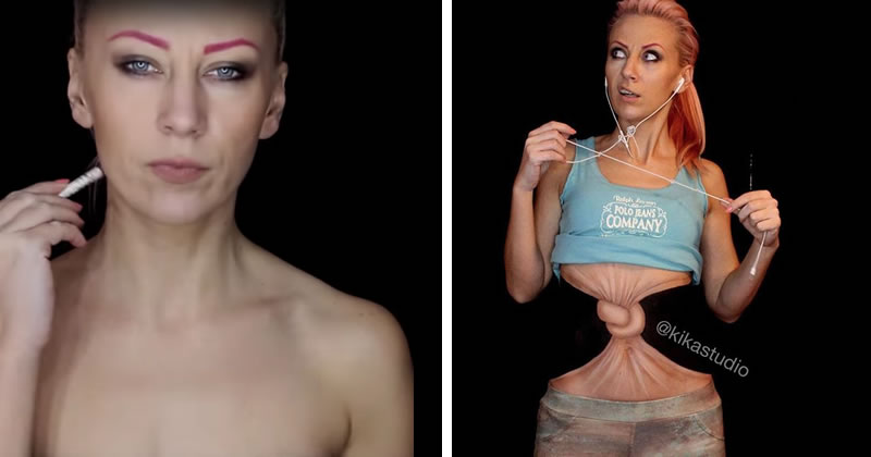 O que essa mulher consegue fazer com o corpo é realmente incrível!