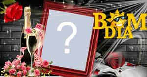 Linda moldura com tema de bom dia. Faça a sua!