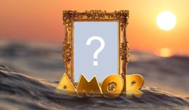 Porta retrato Amor flutuando sobre as aguas. Adicione uma Foto sua!