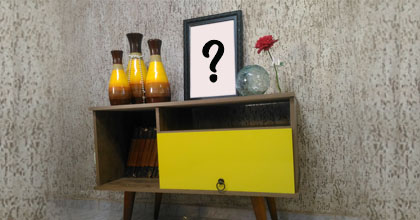 Coloque a sua foto em cima do Rack amarelo!