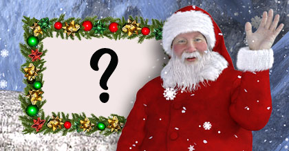 Crie a sua foto de Natal com Papai Noel. Adicione uma foto!