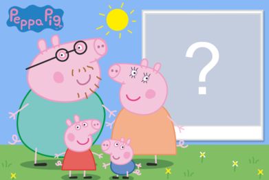 Moldura da Peppa Pig para imprimir