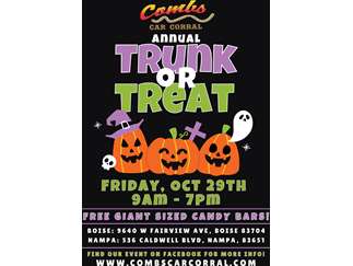 Combs Car Corrals Annual Trunk Or Treat Combs Car Corral Boise Events At Ktvbcom