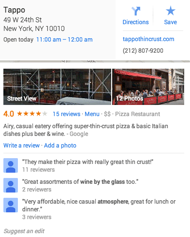 Automated Google Maps Short Business Descriptions