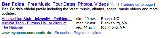 Google Rich Snippet Date Language