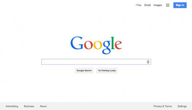 Google's Testing Old Design With Black & Gray Top Bar Again?