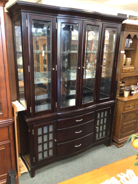 DARK WOOD CHINA CABINET | Renaissance Room