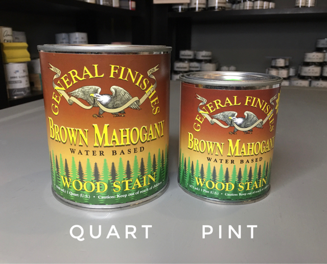 Water Based Stain Brown Mahogany - Pint | Invio Fine Furniture Consignment