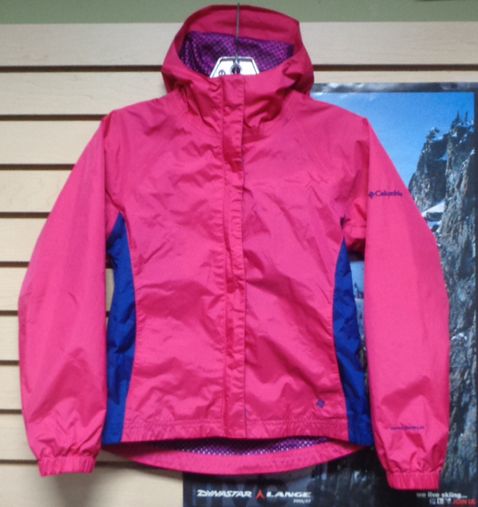 columbia rain jacket pink