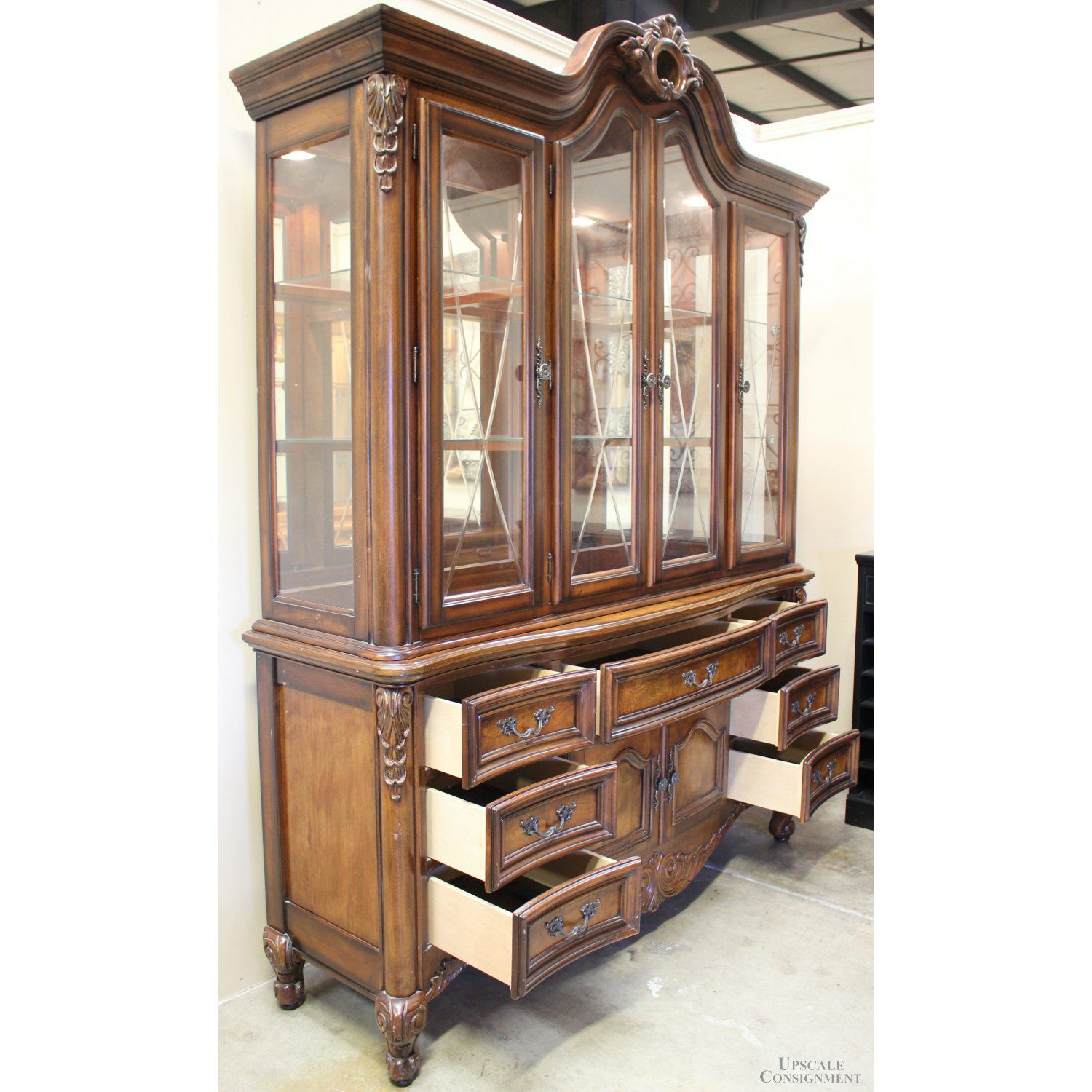 Fairmont Designs Bonnet Top China Cabinet | Upscale Consignment